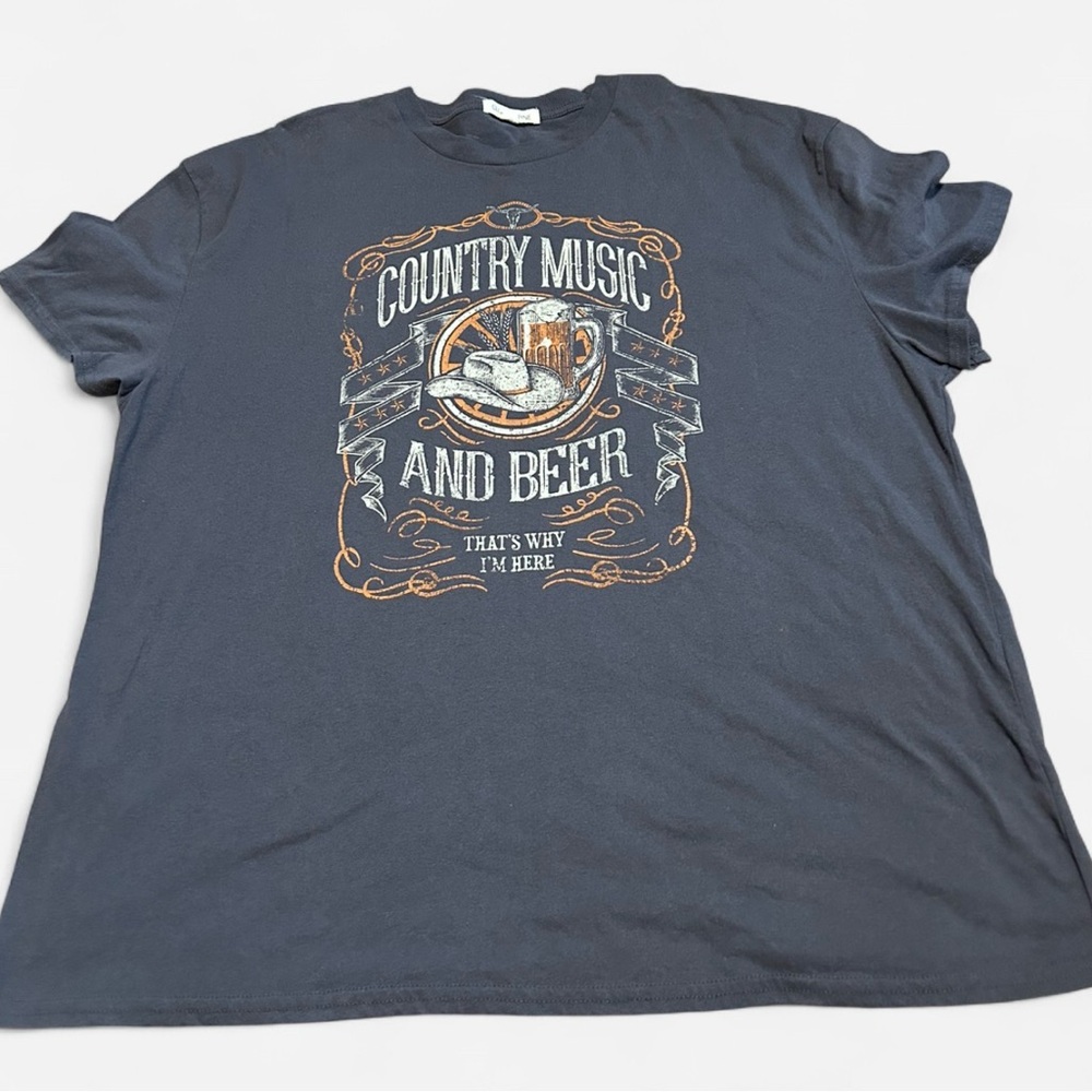 Country Music and Beer Graphic T-Shirt